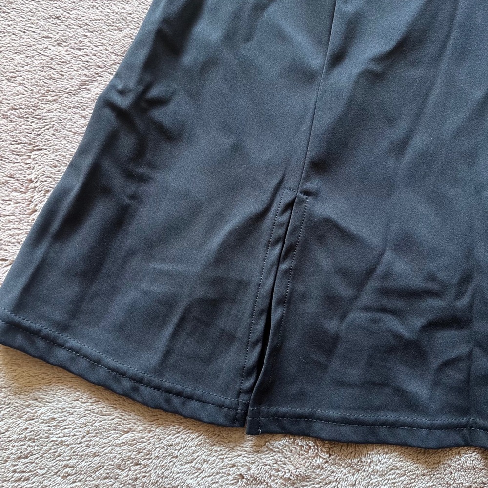QINSEN Black Athletic Skort with Built-in Shorts Tennis Golf Running Size L - Picture 4 of 7